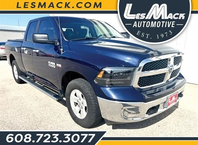 2018 RAM 1500 SLT in Blue — front three-quarter view