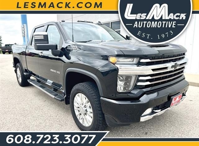 2020 Chevrolet Silverado 2500 HD High Country in Black — front three-quarter view