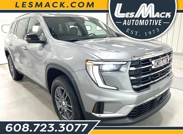 2025 GMC Acadia Elevation in Sterling Metallic — front three-quarter view
