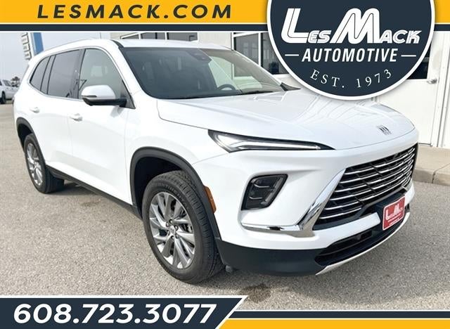 2025 Buick Enclave Preferred in Summit White — front three-quarter view