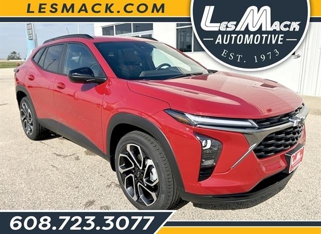 2026 Chevrolet Trax 2RS in Apex Red — front three-quarter view